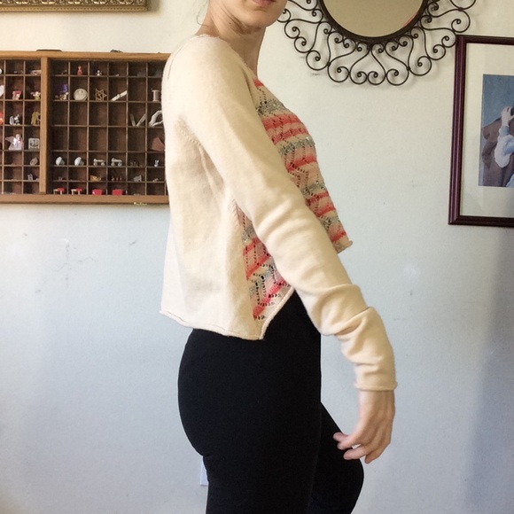 SOLD FILLMORE Free People Artsy Metallic Sweater - Picture 3 of 8